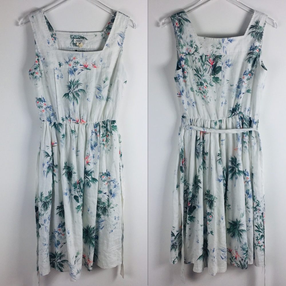 Malvin Hamburg 100% Linen Dress Size M